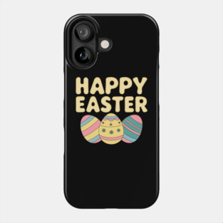 Happy Easter Day, Cute Colorful Egg Hunting Phone Case