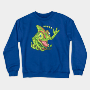 Comma Comma Comma Chameleon Crewneck Sweatshirt