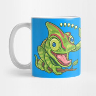 Comma Comma Comma Chameleon Mug