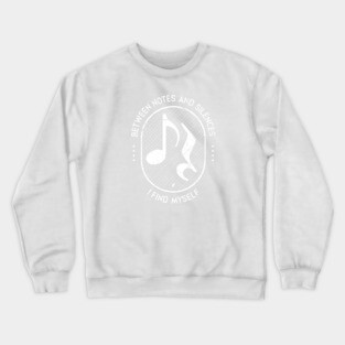 Between Notes & Silences. Dark Grunge Crewneck Sweatshirt