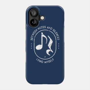 Between Notes & Silences. Dark Grunge Phone Case