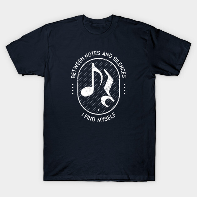 Between Notes & Silences. Dark Grunge T-Shirt by filiposwear