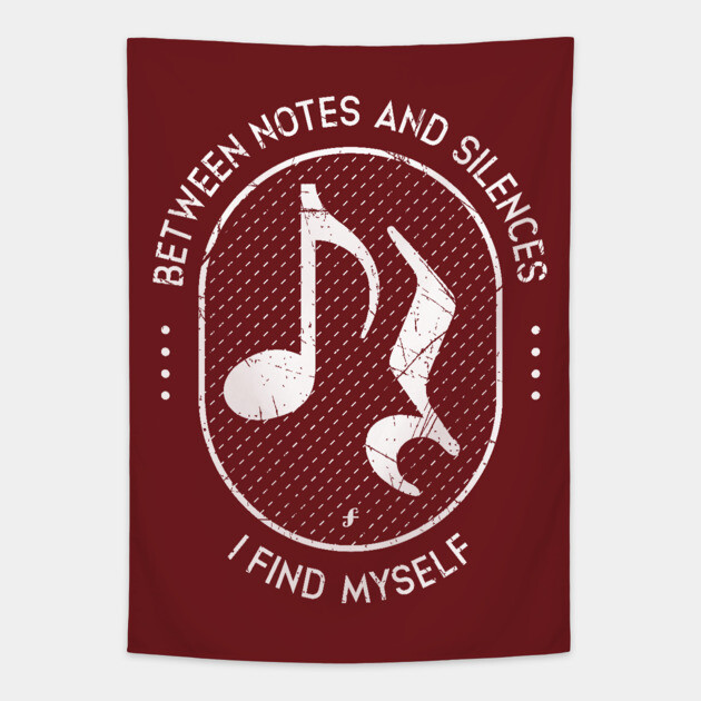 Between Notes & Silences. Dark Grunge Tapestry by filiposwear