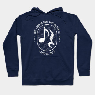Between Notes & Silences. Dark Grunge Hoodie