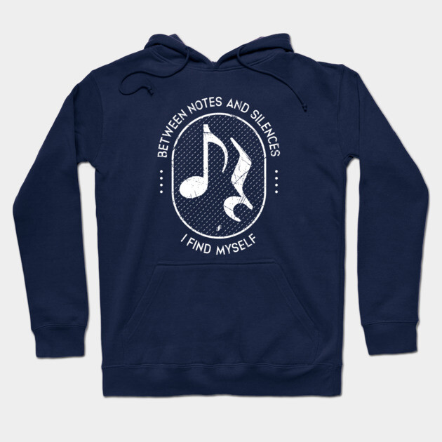 Between Notes & Silences. Dark Grunge Hoodie by filiposwear