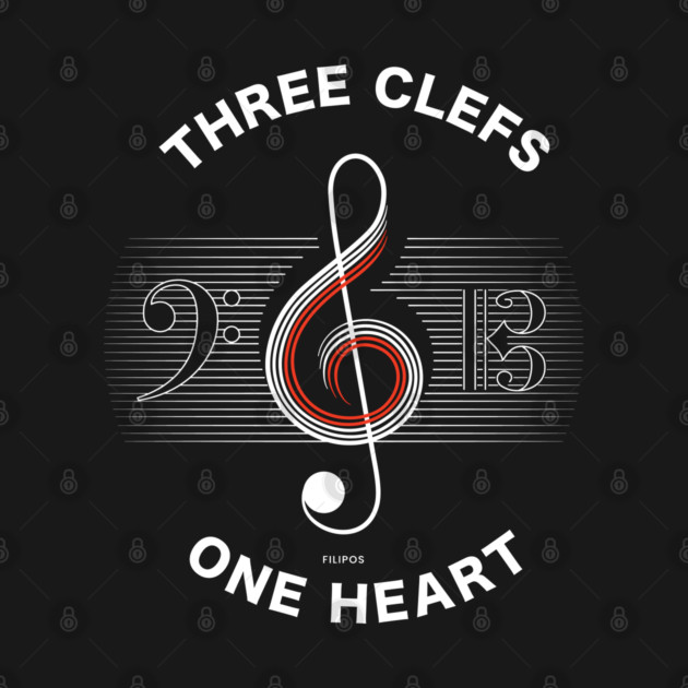 Three Clefs, One Heart. Dark Harmony by filiposwear