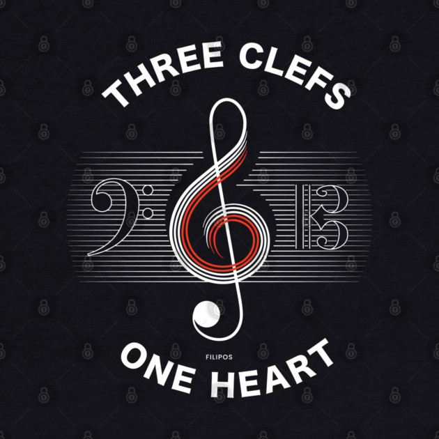 Three Clefs, One Heart. Dark Harmony by filiposwear