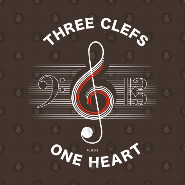 Three Clefs, One Heart. Dark Harmony by filiposwear