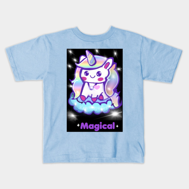 Unicorn Magical Kids T-Shirt by Kristonya Art