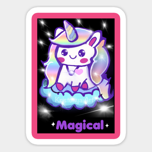 Unicorn Magical Magnet by Kristonya Art