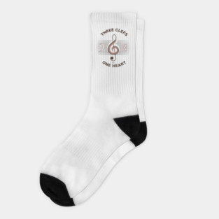 Three Clefs, One Heart. Light Harmony Socks