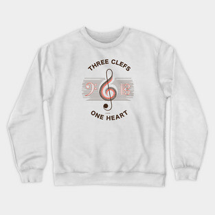 Three Clefs, One Heart. Light Harmony Crewneck Sweatshirt