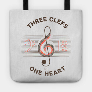 Three Clefs, One Heart. Light Harmony Tote