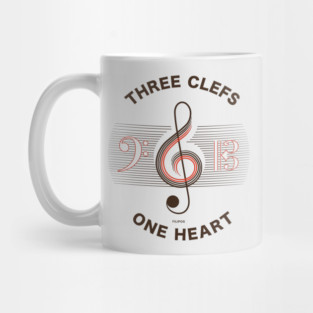 Three Clefs, One Heart. Light Harmony Mug