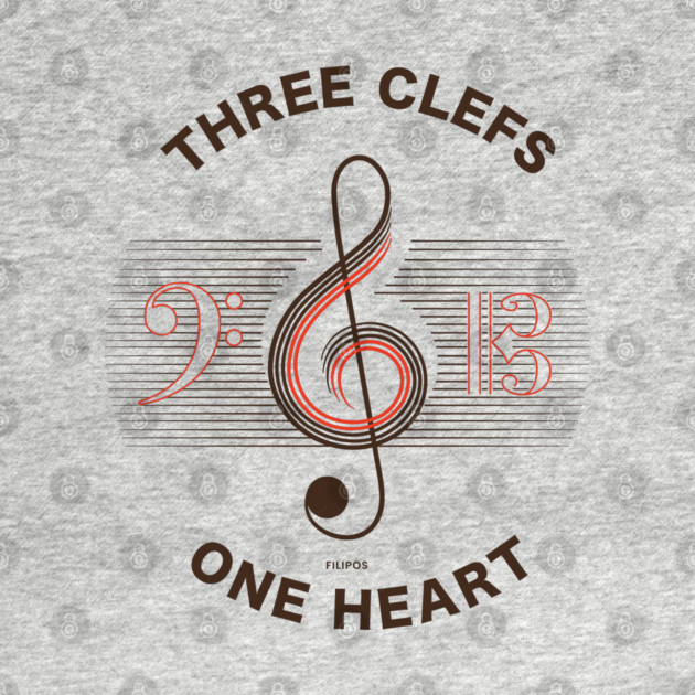 Three Clefs, One Heart. Light Harmony by filiposwear