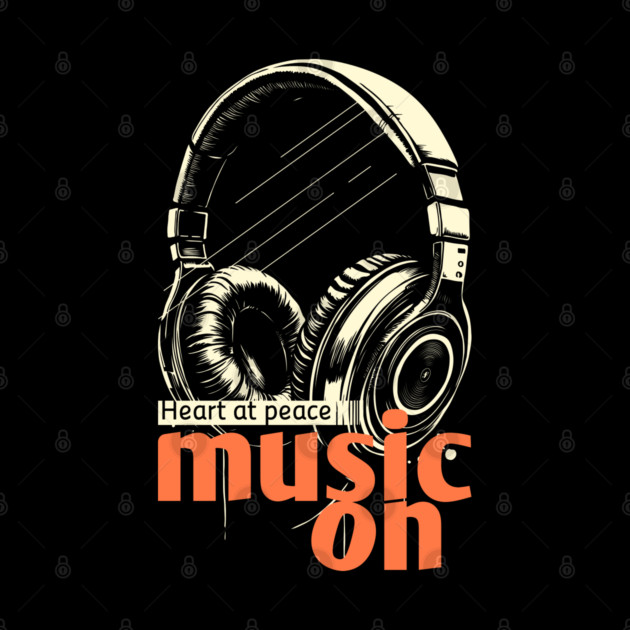 Headphones On. Heart at Peace by filiposwear