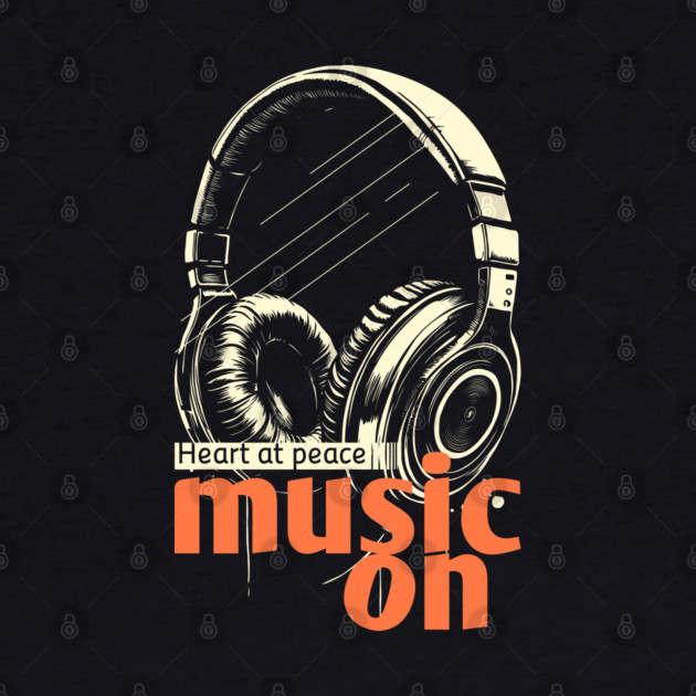 Headphones On. Heart at Peace by filiposwear