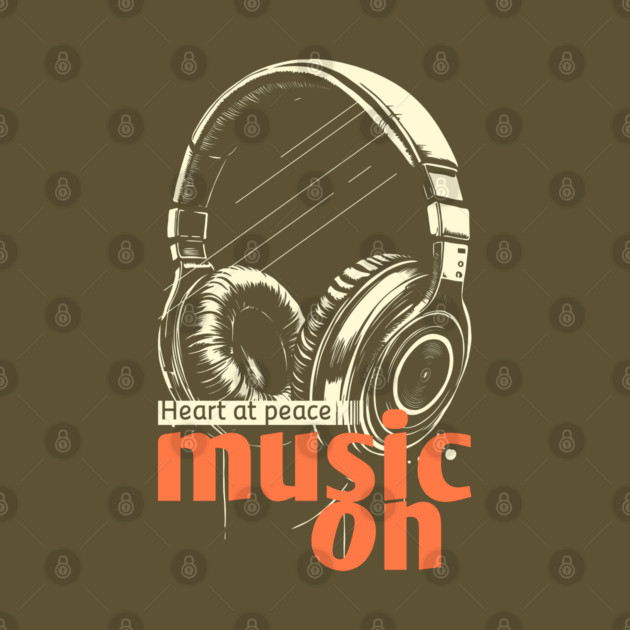 Headphones On. Heart at Peace by filiposwear