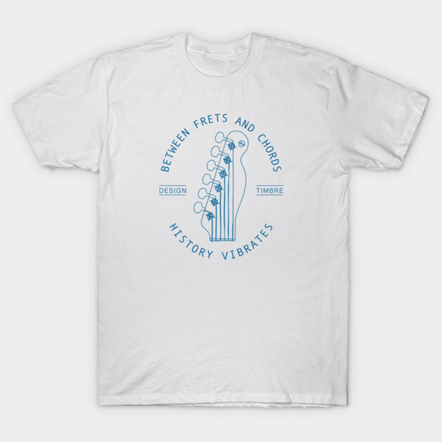 Between Frets and Chords. Light Vibes T-Shirt by filiposwear