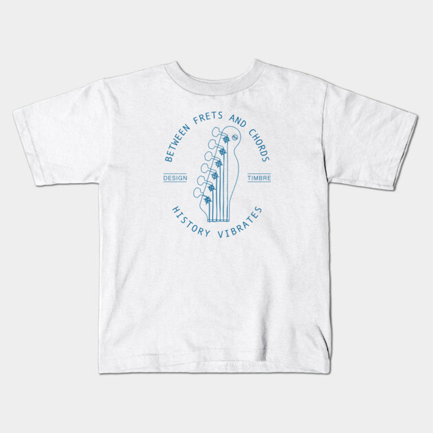 Between Frets and Chords. Light Vibes Kids T-Shirt by filiposwear