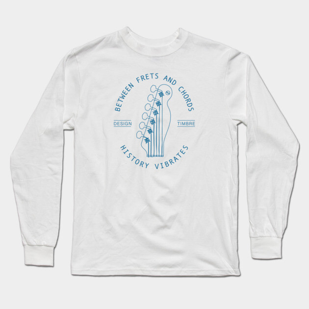 Between Frets and Chords. Light Vibes Long Sleeve T-Shirt by filiposwear