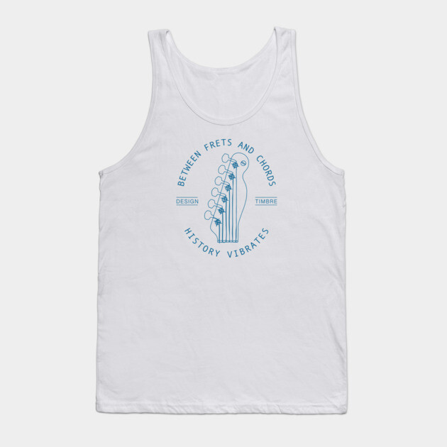 Between Frets and Chords. Light Vibes Tank Top by filiposwear