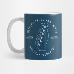 Between Frets and Chords. Dark Vibes Mug