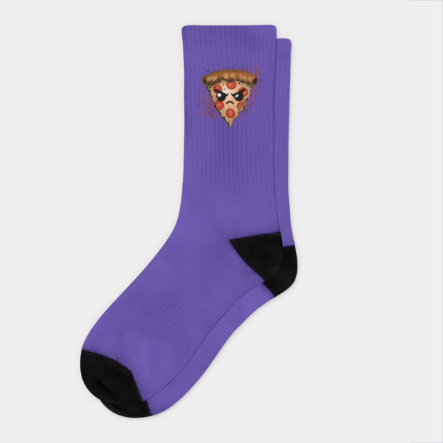 Grumpy Pizza Socks by H. R. Sinclair