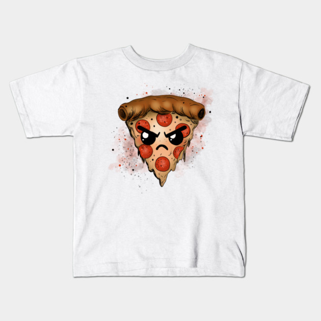 Grumpy Pizza Kids T-Shirt by H. R. Sinclair