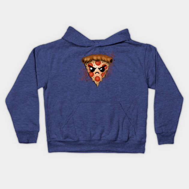 Grumpy Pizza Kids Hoodie by H. R. Sinclair
