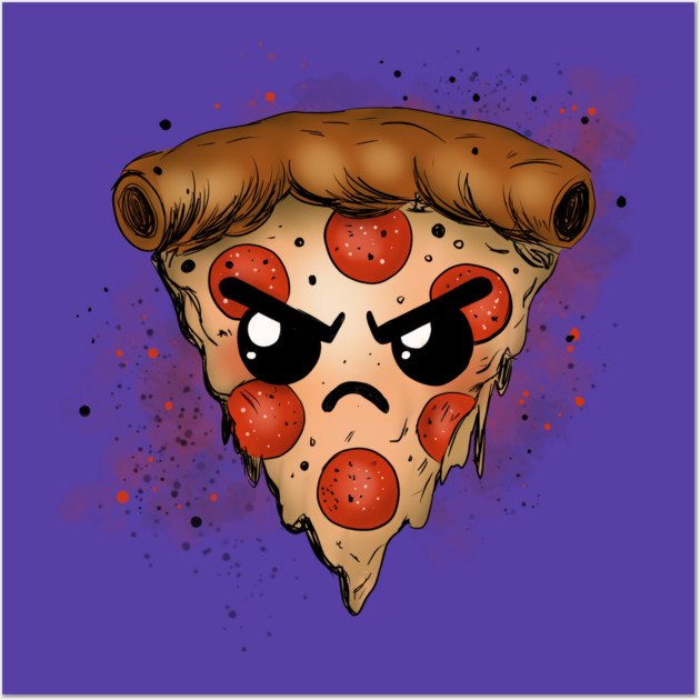 Grumpy Pizza Wall Art by H. R. Sinclair