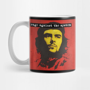 Rage Against the System Parody Design - Luigi Mangione Silhouette Mug