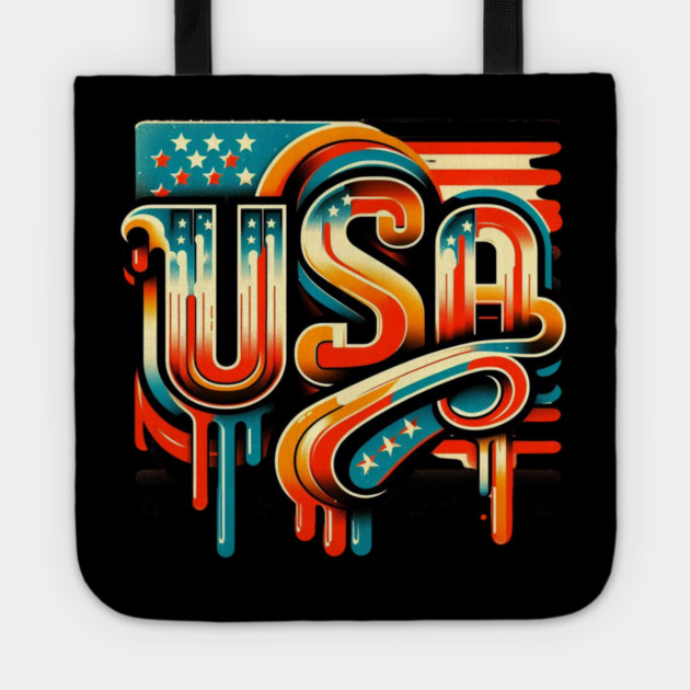 Vintage USA: A Retro Tribute to American Spirit Tote by Ben's Store 1