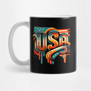 Vintage USA: A Retro Tribute to American Spirit Mug