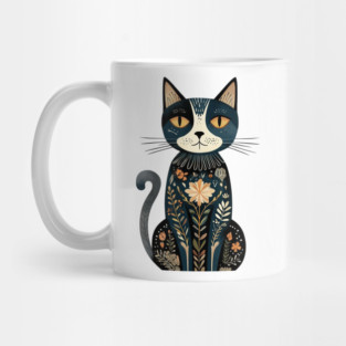 Boho Cat: Free-Spirited Feline Mug