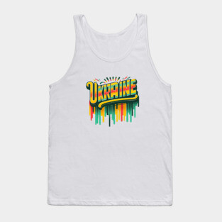 Ukraine: A Vintage Tribute to Ukrainian Pride Tank Top