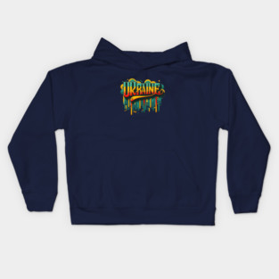Ukraine: A Vintage Tribute to Ukrainian Pride Kids Hoodie