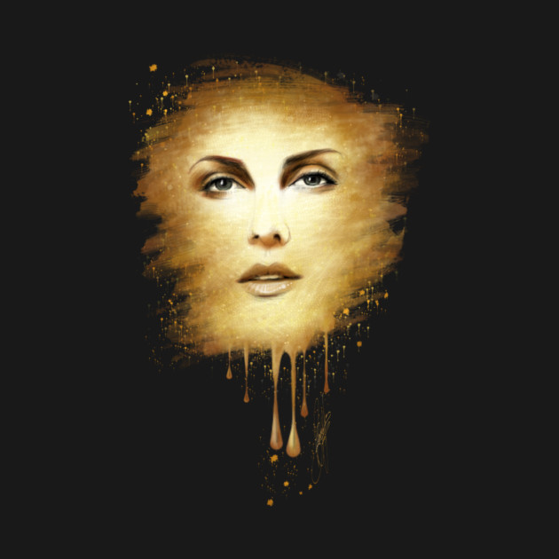 Charlize Theron - Gold by Clarice82art