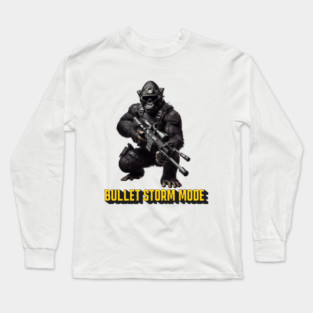 Gorilla Warfare: Bullet Storm Mode Long Sleeve T-Shirt