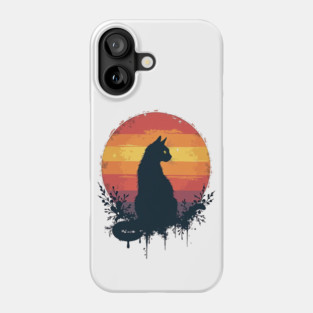 Sunset Silhouette: Midnight Grace Phone Case