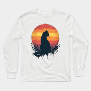 Sunset Silhouette: Midnight Grace Long Sleeve T-Shirt