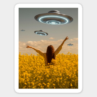 Welcome UFOs Sticker