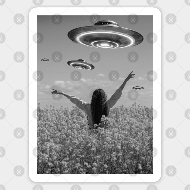 Welcome UFOs #2 Sticker by Megadorim