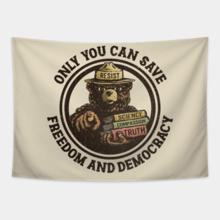 Only You Can Save Democracy Tapestry