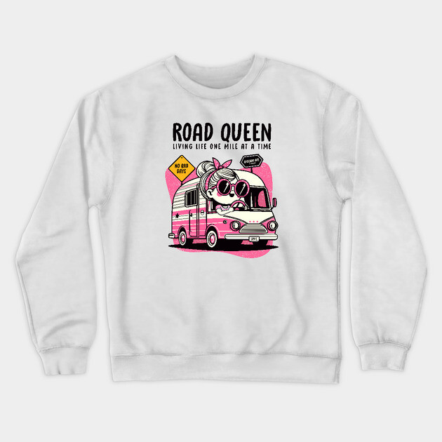ROAD QUEEN Crewneck Sweatshirt by Fabrik