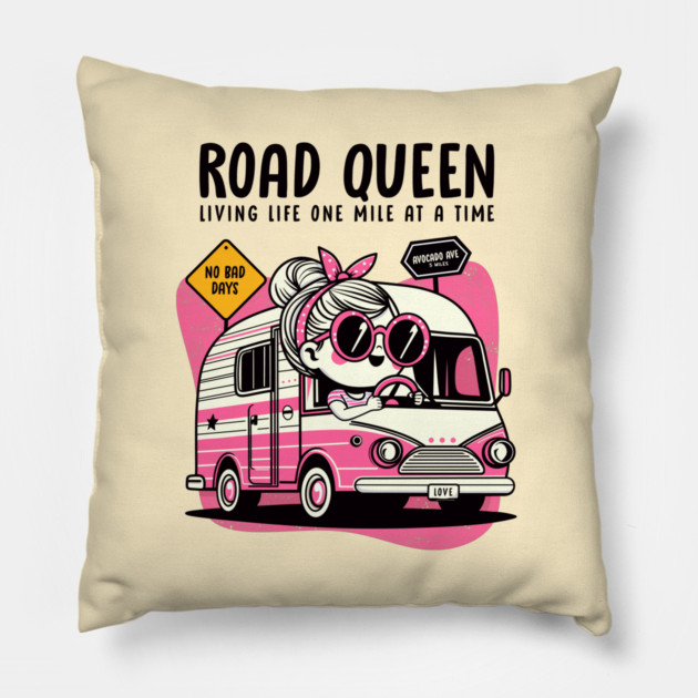 ROAD QUEEN Pillow by Fabrik