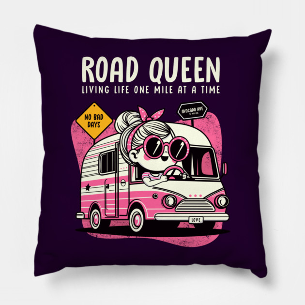 ROAD QUEEN Pillow by Fabrik