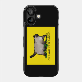 Oh Lawd He Treading Siamese Colorblock Phone Case