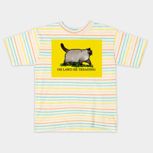 Oh Lawd He Treading Siamese Colorblock Kids T-Shirt