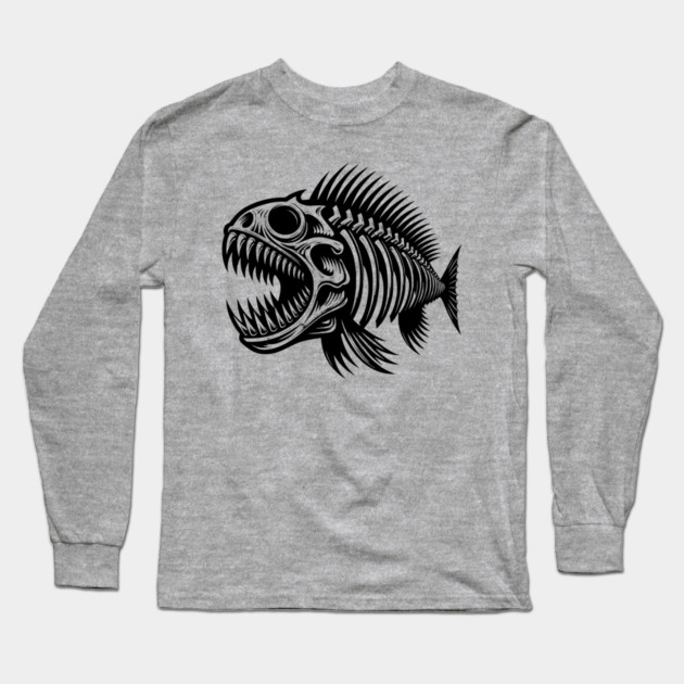 Savage Fish Long Sleeve T-Shirt by UrbanLifeApparel